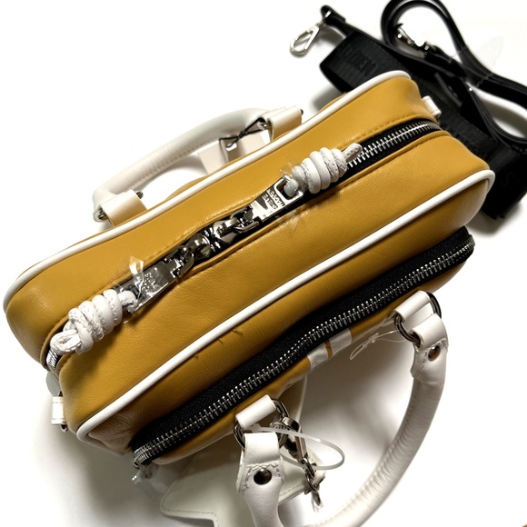 NWT Original STEVE MADDEN Bjuniee Sporty Quilted Satchel / Crossbody Bag Mustard - Picture 7 of 8